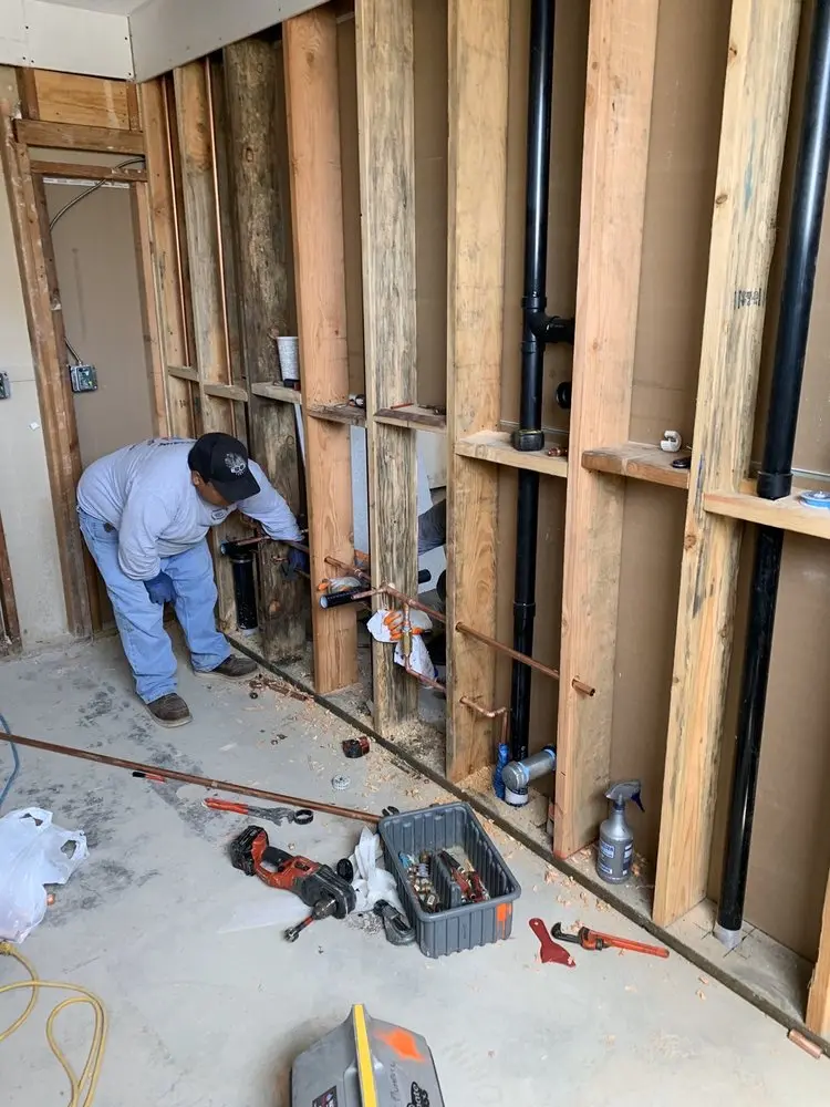 Commercial rough-in plumbing for Water Heater Replacement in Burien